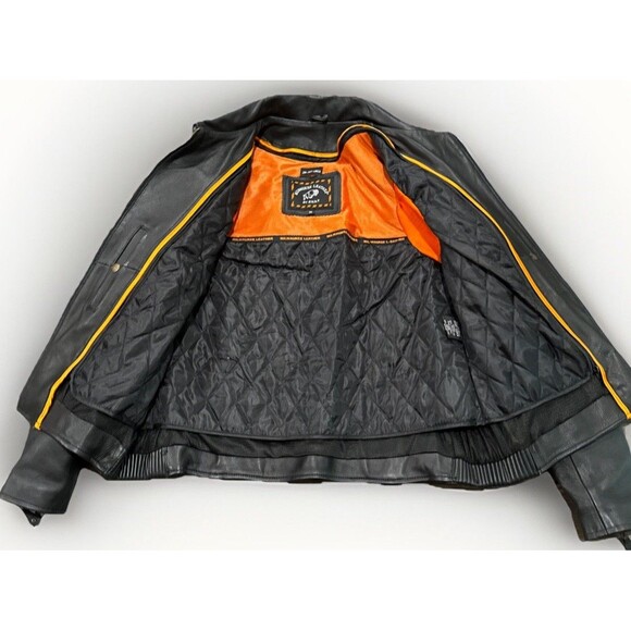 Milwaukee Leather Women’s M Black Motorcycle Jacket Zip-Out Liner Braided Sides - Picture 11 of 16